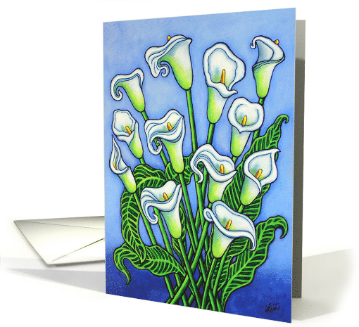 Calla Lily Dreaming Blank Greeting card (1603896)