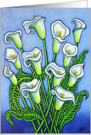 Calla Lily Dreaming Blank Greeting card