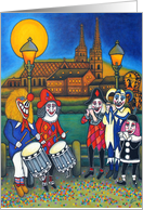 Memories of Basel Fasnacht Carnival Blank card