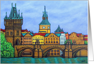 Colors of Prague Bon Voyage card