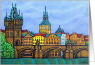 Colors of Prague Blank card