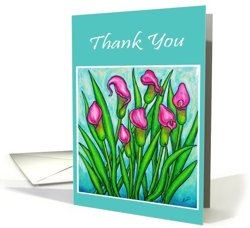 Calla Lily Thank You card (408647)