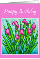 Calla Lily Birthday Card