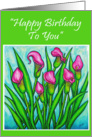 Calla Lily Birthday Card