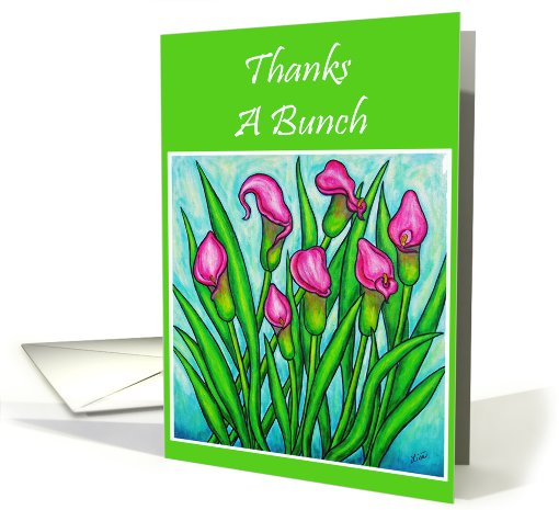 Calla Lily Thank You card (408652)