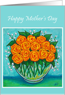 Orange Roses Mother’s Day Card