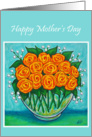 Orange Roses Mother’s Day Card