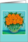 Orange Passion Rose Card