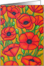 Tuscan Poppies Birthday Card