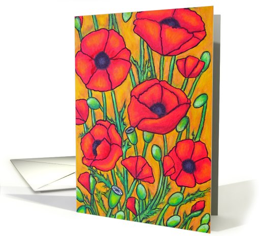 Poppies - Remembrance Day card (429118)