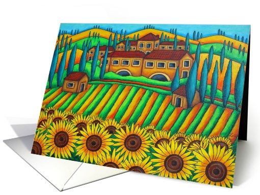 Colours of Tuscany Bon Voyage card (470825)