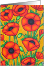 Tuscan Poppies - Colourful Birthday Card