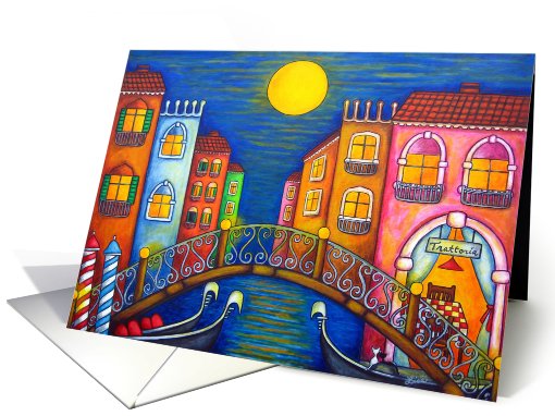 Romantic Venice - Happy Valentines Day card (546649)