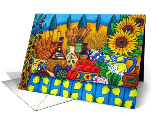 Happy Birthday Day - Colourful Tuscany card (546967)