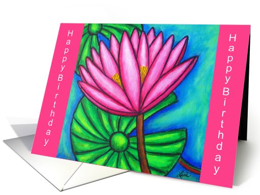 Pink Gem #1 Happy Birthday card (626537)