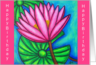 Pink Gem #1 Happy Birthday Card