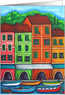 Colours of Liguria Greeting Blank Card