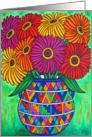 Zinnia Fiesta Birthday card