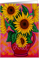 Sunflowers Birthday card