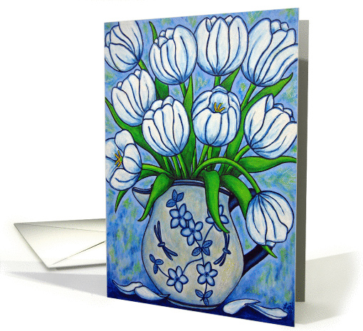 Tulip Tranquility card (78757)