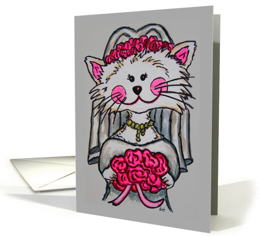 Kitty Bride to Be card (78835)
