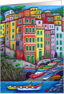 Colourful Riomaggiore, Cinque Terre Blank Greeting card