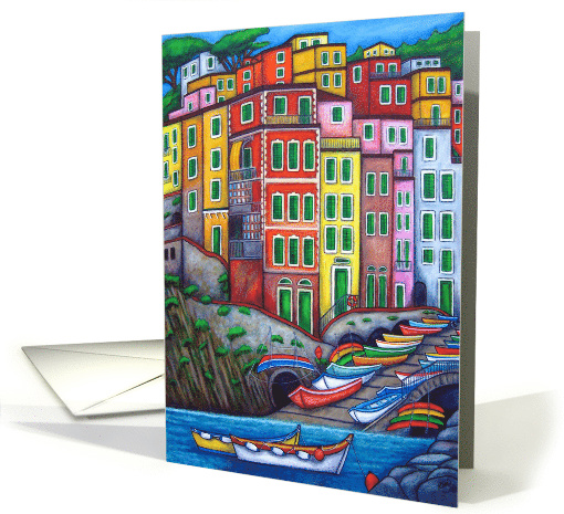 Riomaggiore, Cinque Terre Bon Voyage card (864462)