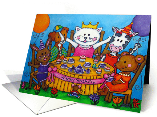 The Little Tea Party Birthday card (897793)