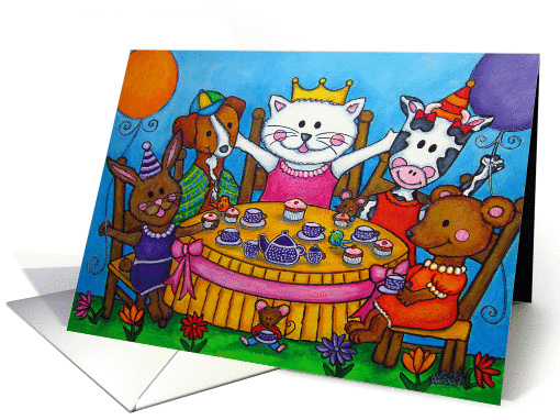 The Little Tea Party Greeting card (897799)
