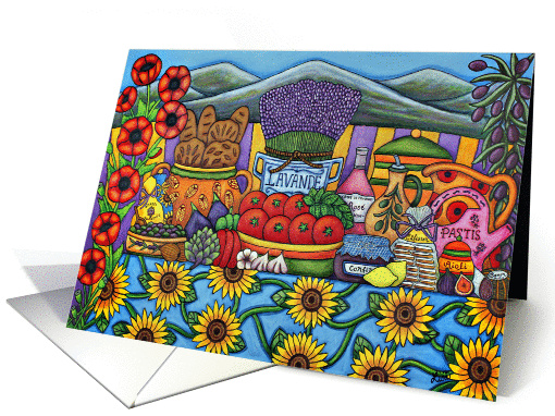 Flavours of Provence Blank Greeting card (913344)