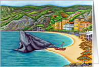 Colours of Monterosso Bon Voyage Greeting card