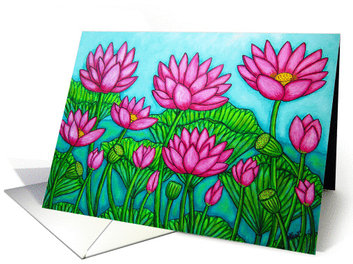 Lotus Garden Birthday card (954249)