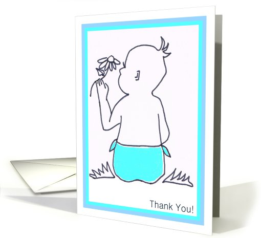 Thank You for Baby Gift (Boy) card (722595)