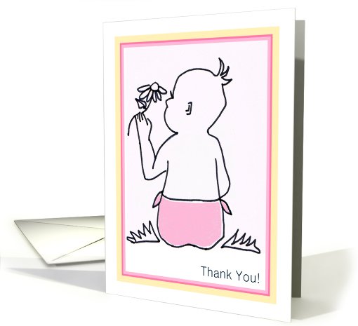 Thank You for Baby Gift (Girl) card (722596)