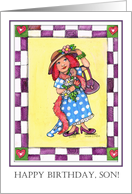Drag Queen Birthday Card for Son card