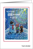 Winter ONEderland Party! card