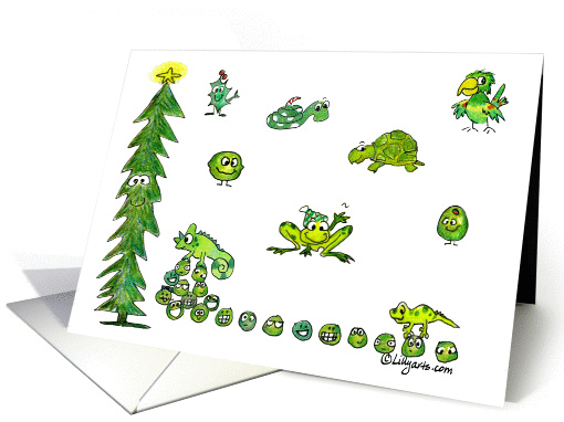 Seasons Green Things card (102529)