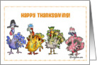 Happy Thanksgiving Turkeys card