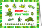 Holiday Season Green Things! card