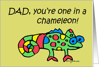 Father’s Day Cartoon Chameleon Card