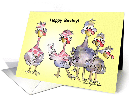 Happy Birday For Her Funny Birthday card (203191)