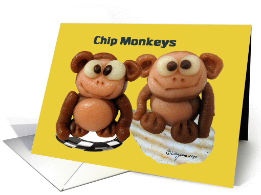 Chip Monkeys Valentines Love card (210737)