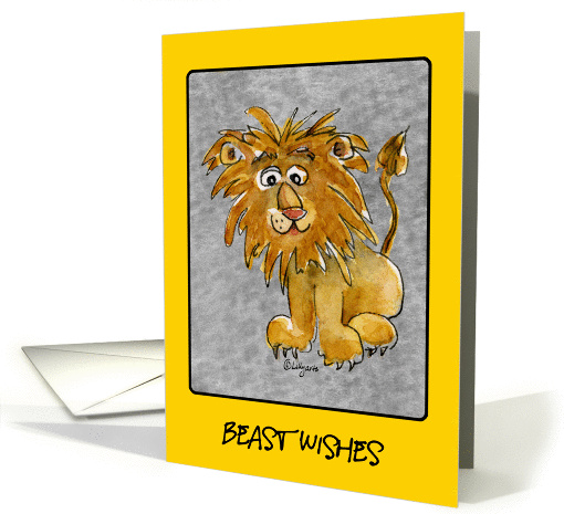 Beast Wishes Lion card (249239)