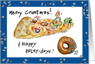 Merry Crustmas & Happy Holey-days card