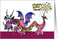 Whimsical Chinese New Year Dragon Card