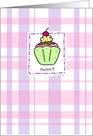 Sweet Cupcake card