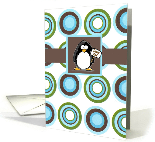 Thank You Penguin card (79187)