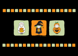 Cute Halloween Trio Greeting Card