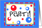 Fun Dots Party Invitation card
