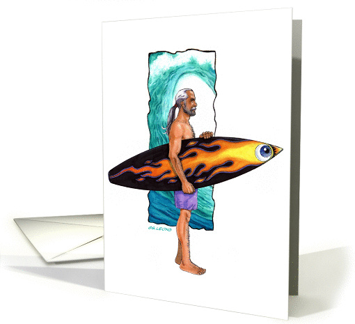 Surfer Dude card (79624)